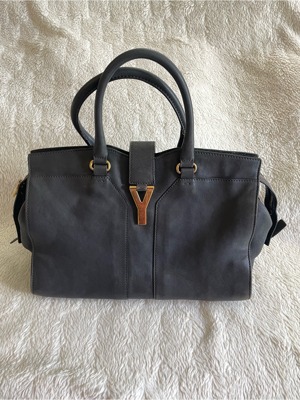 Yves Saint Laurent Leather Top Handle Bag